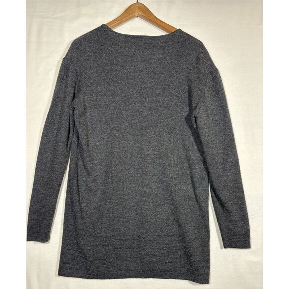 Nordstrom 2 Pc Acrylic Wool Blend Gray Sweater Dress Women’s M Winter‎ - Picture 8 of 8